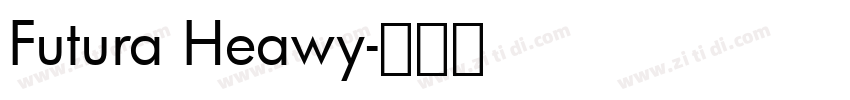 Futura Heawy字体转换